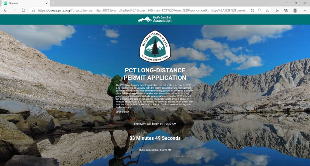 PCT long - distance Permit